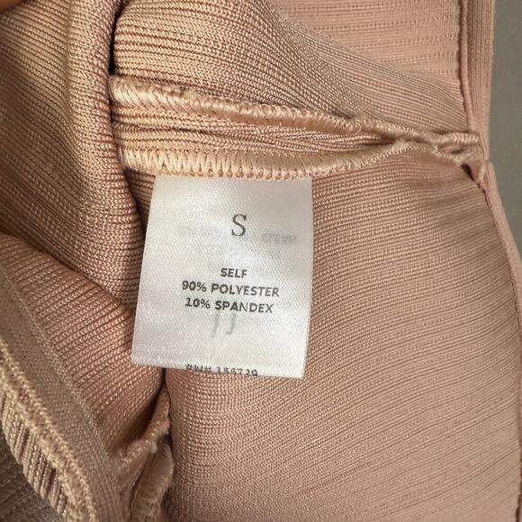 Bella Barnett sz S pink asymmetrical shoulder strap fitted‎ knit mini dress NWOT - Picture 5 of 10